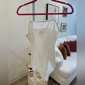 White ribbed bodysuit!